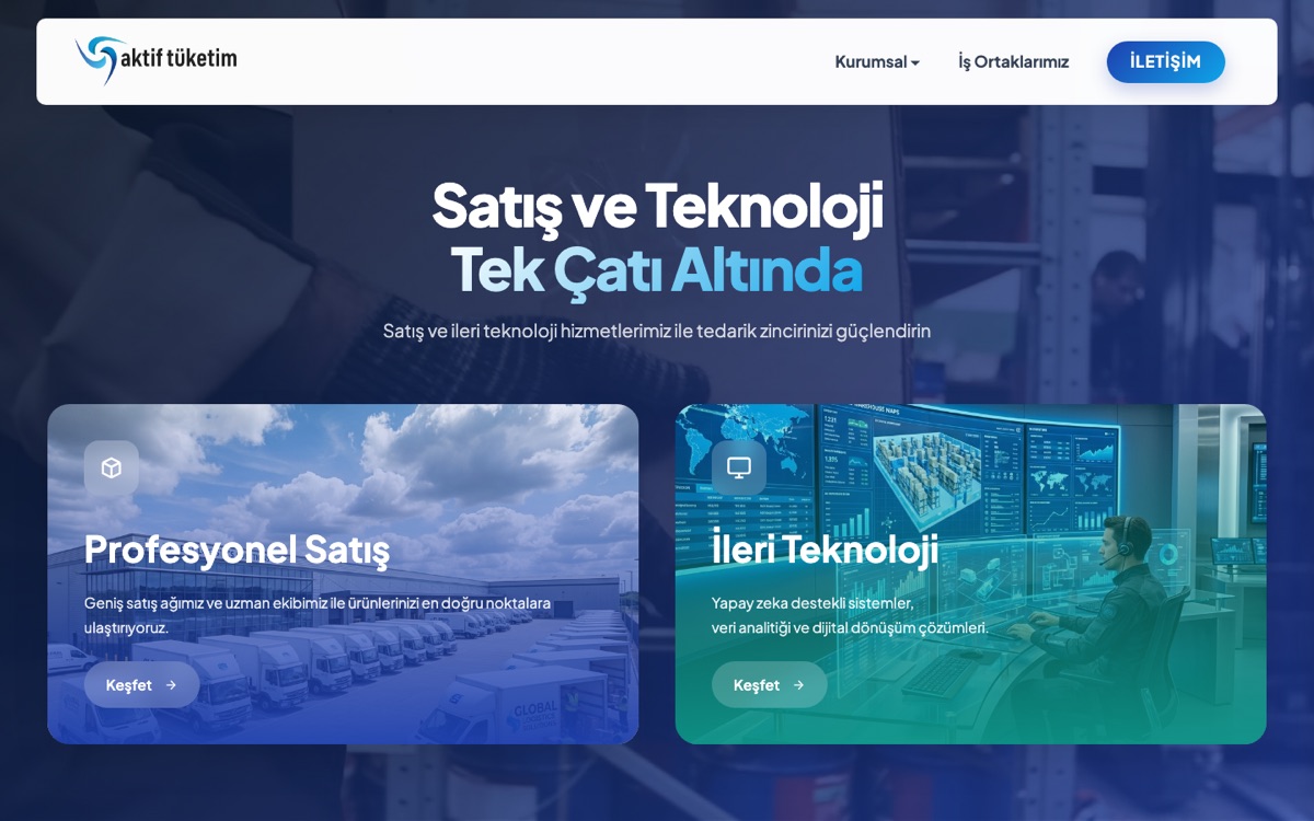 Aktif Tüketim web sitesi