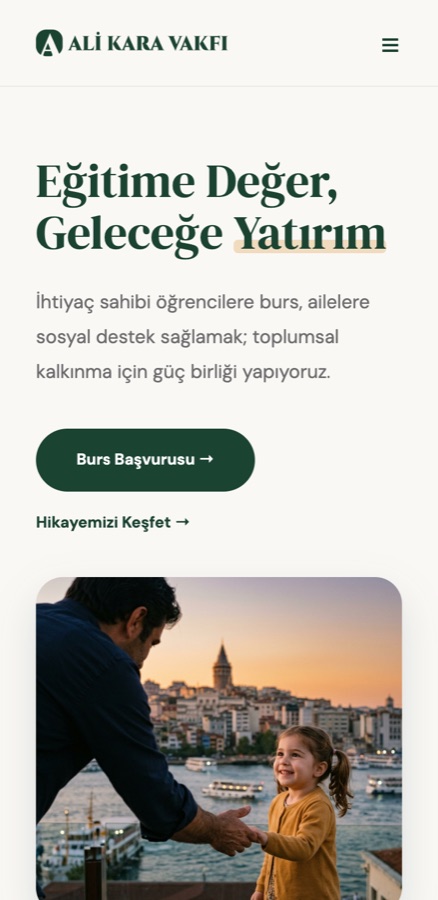 Ali Kara Vakfı mobil