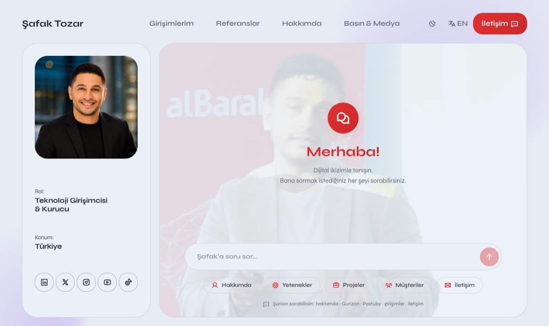 Şafak Tozar web sitesi